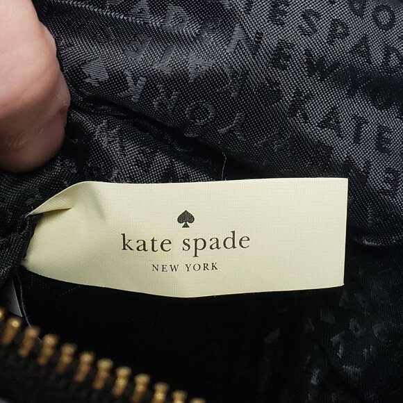 Kate Spade Black Pebbled Leather Large Clutch/Pouch - Picture 4 of 8